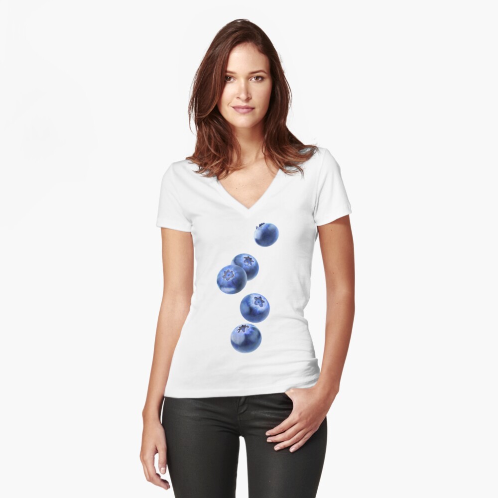 Item preview, Fitted V-Neck T-Shirt designed and sold by 6hands.