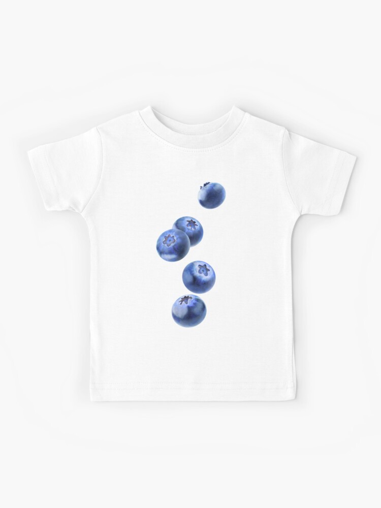 Thumbnail 1 of 2, Kids T-Shirt, Falling blueberries designed and sold by 6hands.