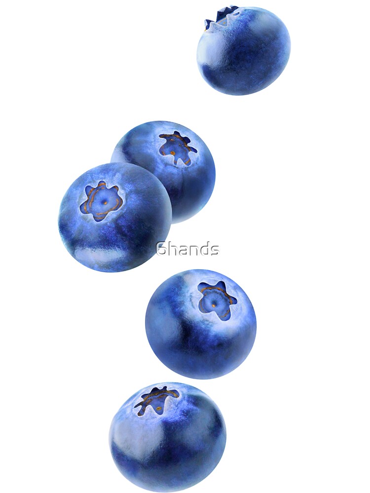 Thumbnail 2 of 2, Kids T-Shirt, Falling blueberries designed and sold by 6hands.