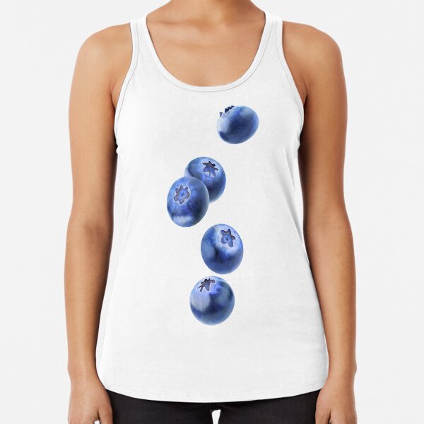 Falling blueberries Racerback Tank Top