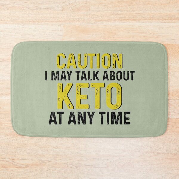 Item preview, Hilarious Keto Diet gifts. Caution: I May Talk About Keto at Any Time #KetoDiet #Ketosis #ketoholic designed and sold by AmazingEcraft.