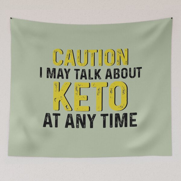 Item preview, Hilarious Keto Diet gifts. Caution: I May Talk About Keto at Any Time #KetoDiet #Ketosis #ketoholic designed and sold by AmazingEcraft.