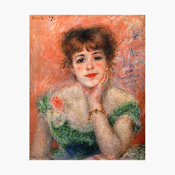 Pierre-Auguste Renoir - Jeanne Samary in a Low Necked Dress Photographic Print