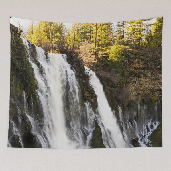 Item preview, The waterfall at MacArthur-Burney Falls Memorial State Park in California designed and sold by OrcaNature.