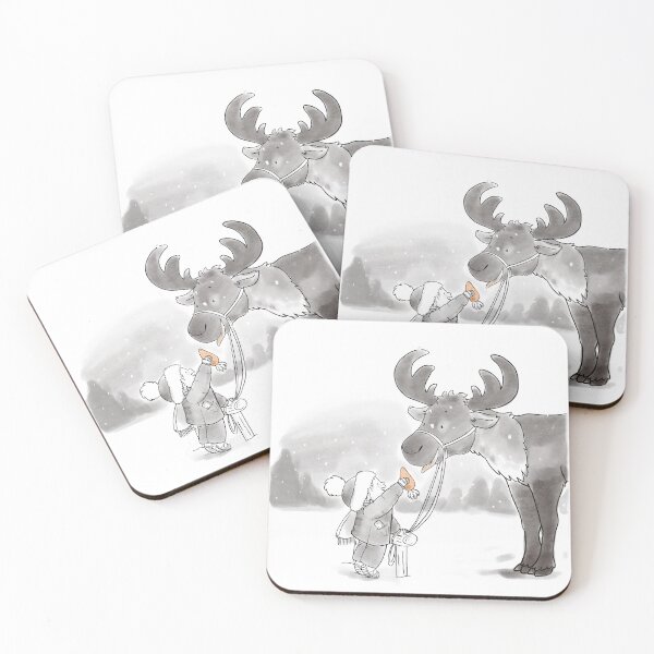 Item preview, Reindeer Black and White designed and sold by Lorindragon.
