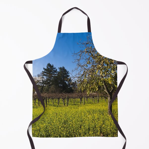 Item preview, Wild mustard plants bring color to the otherwise dormant vines of California's Napa Valley in wintertime designed and sold by OrcaNature.
