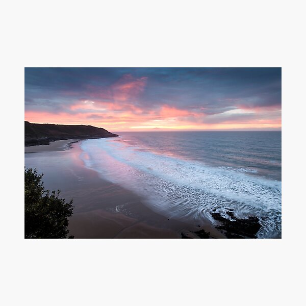Caswell Bay sunrise Photographic Print