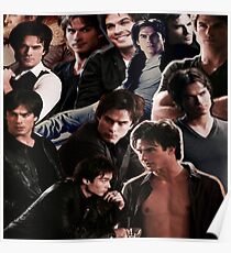Damon Salvatore Collage Poster