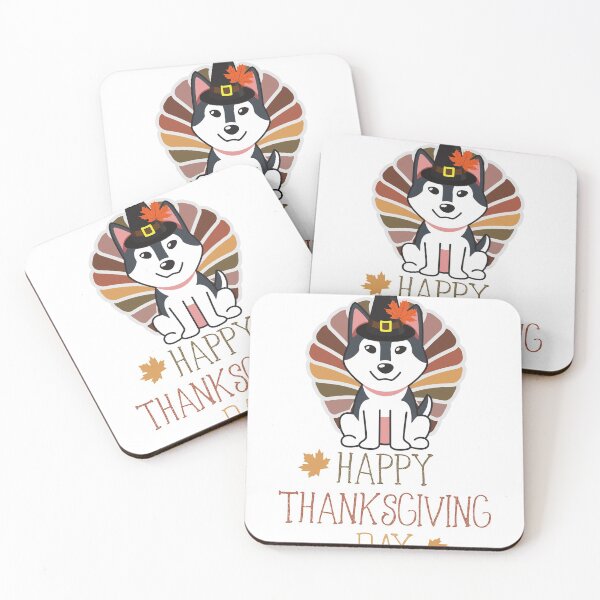 Item preview, Funny and Cute Happy Thanksgiving Turkey Husky Gift For Dogs Lover designed and sold by Diferenty Shop  ⭐⭐⭐⭐⭐.