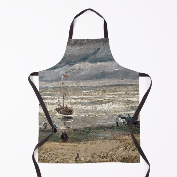 Item preview, Beach at Scheveningen in Stormy Weather designed and sold by amonarte.