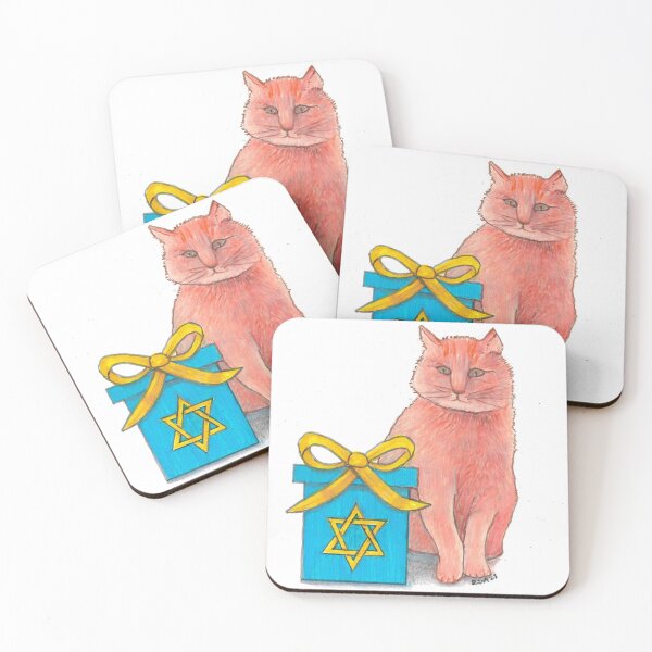Item preview, Hanukkah Cat designed and sold by ReneeDixonArt.
