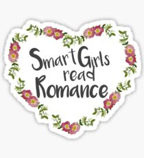 Smart Girls Read Romance Sticker