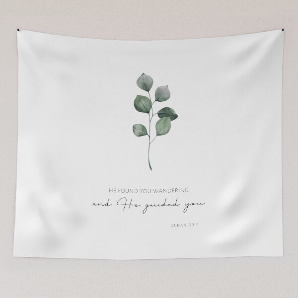 Item preview, He found you wandering and He Guided you Quran quote designed and sold by Inspiro Studio.