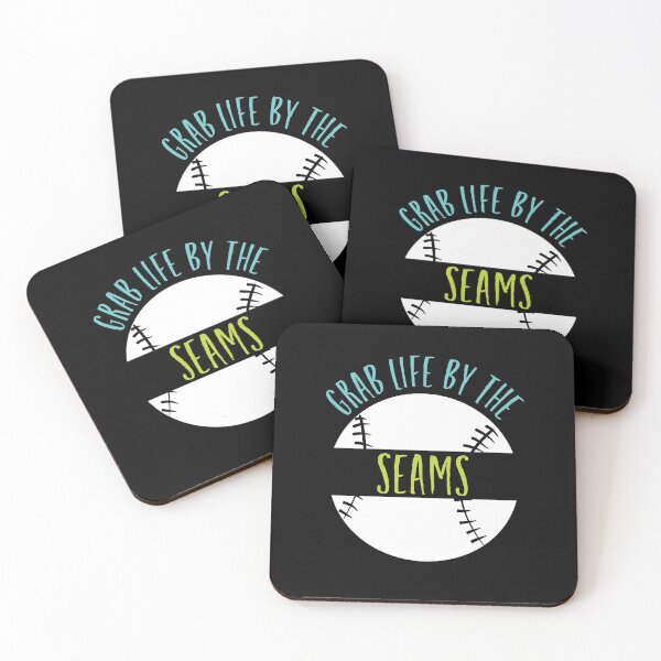 Item preview, Funny Baseball Saying Grab Life by the Seams designed and sold by whyitsme.