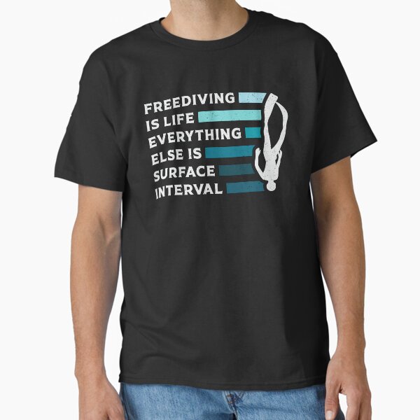 Item preview, Freediving Is Life Diving Apnoe Fans Freediver designed and sold by tshirtconcepts.