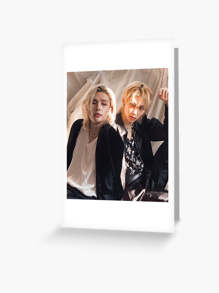 Lee felix and hyunjin straykids Greeting Card for Sale by Divya21