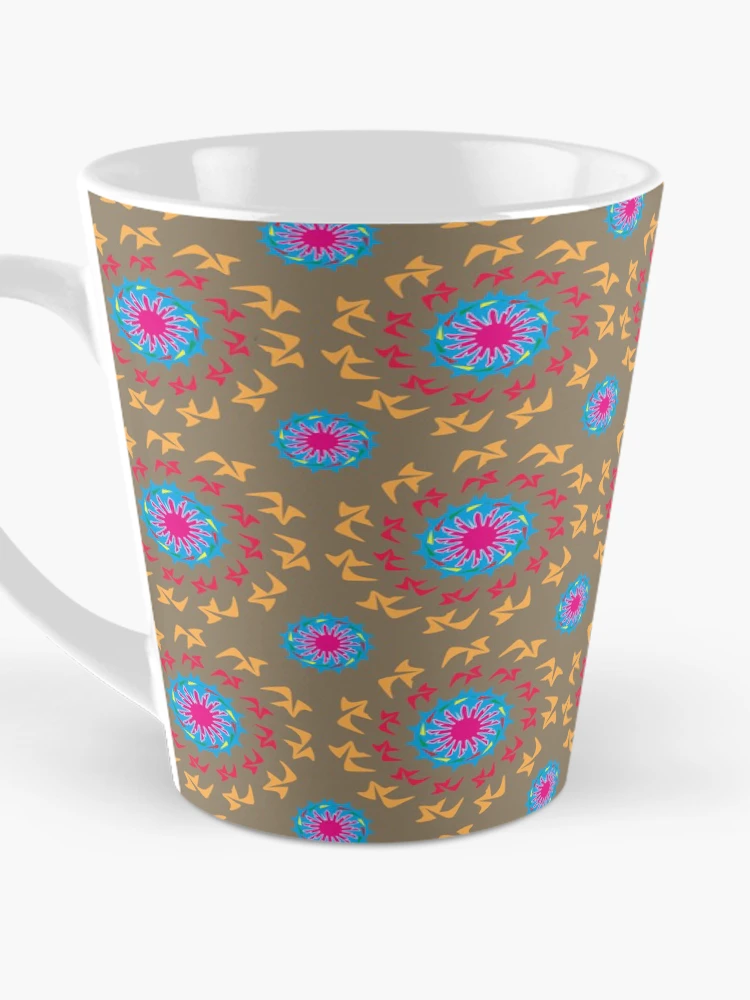 Thumbnail 3 of 4, Coffee Mug, Abstract Circular Pattern Design 4 designed and sold by ClassyPatterns.