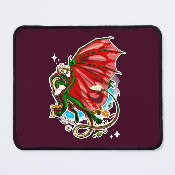 Item preview, Yule Holiday Dragon designed and sold by Kimberly Holbrook Arts.