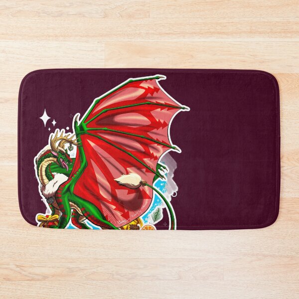 Item preview, Yule Holiday Dragon designed and sold by Kimberly Holbrook Arts.