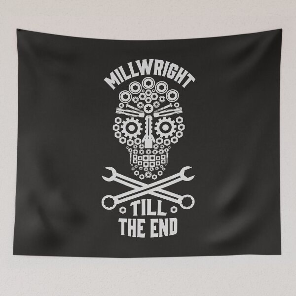 Item preview, Millwright Worker Wrench Skull Art designed and sold by MrEddie10.