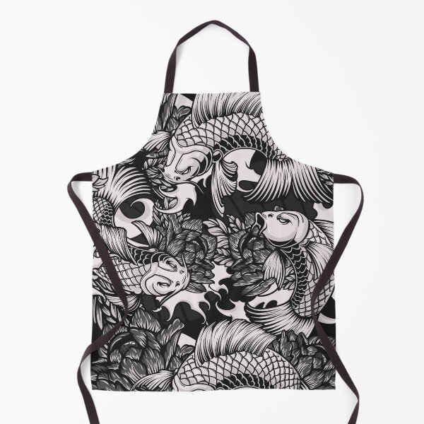 Item preview, Japanese Style Koi Carps Pattern Japanese Fishes Artwork designed and sold by SoccaTamam.