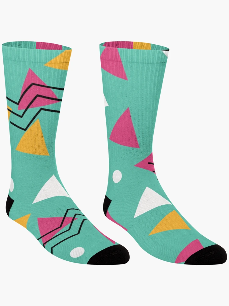 Thumbnail 3 of 5, Socks, Colorful Geometric Shapes - Pattern designed and sold by StarsForgers.