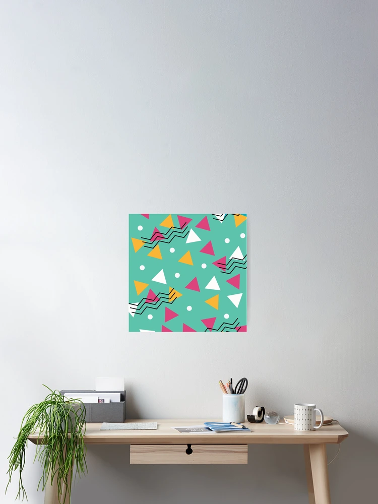 Thumbnail 2 of 3, Poster, Colorful Geometric Shapes - Pattern designed and sold by StarsForgers.