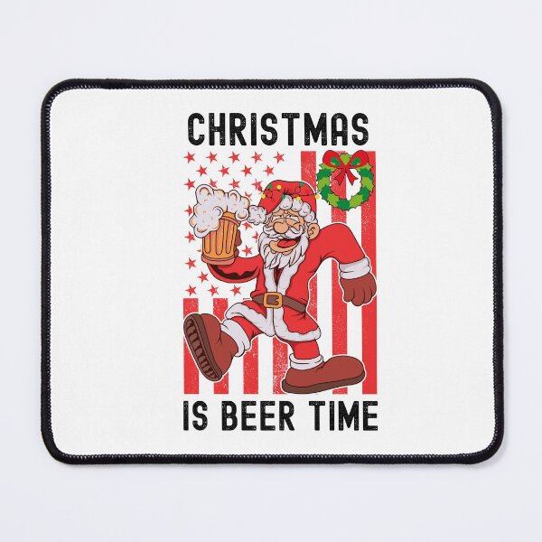 Item preview, Christmas Is Beer Time, Santa And Beer designed and sold by SportyDogShop.
