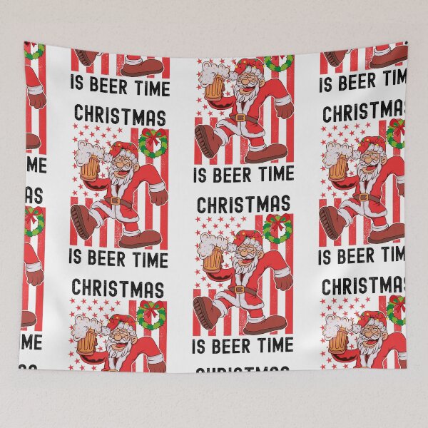 Item preview, Christmas Is Beer Time, Santa And Beer designed and sold by SportyDogShop.