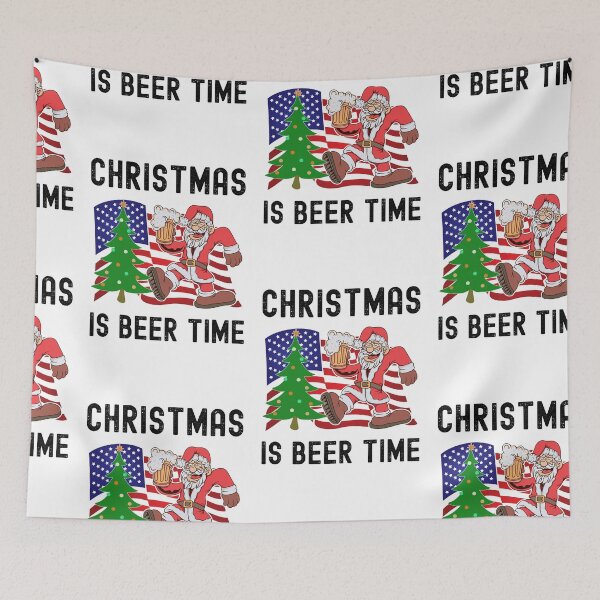Item preview, Christmas Is Beer Time, Santa And Beer designed and sold by SportyDogShop.