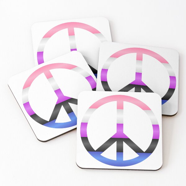 Item preview, Peace and Genderfluid Pride #1 designed and sold by NovotnyDesigns.