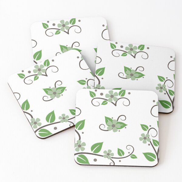 Item preview, Green Leaves and Flowers designed and sold by VinCut.