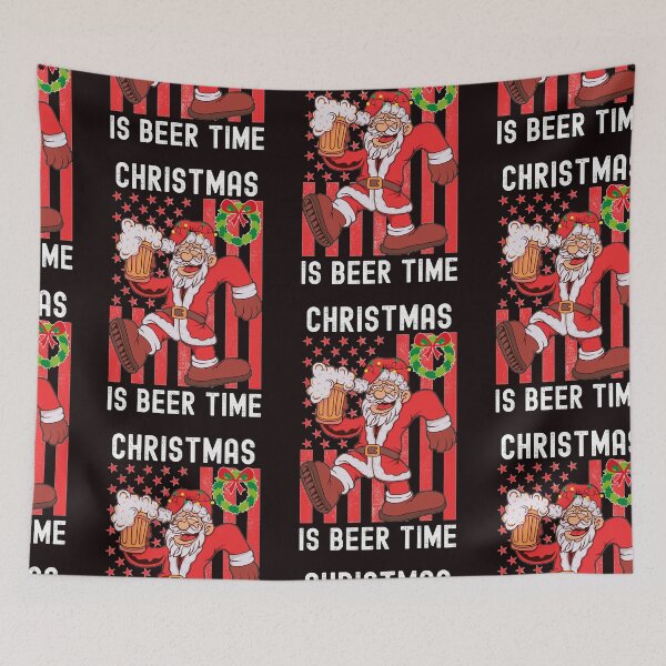 Item preview, Christmas Is Beer Time, Santa And Beer designed and sold by SportyDogShop.
