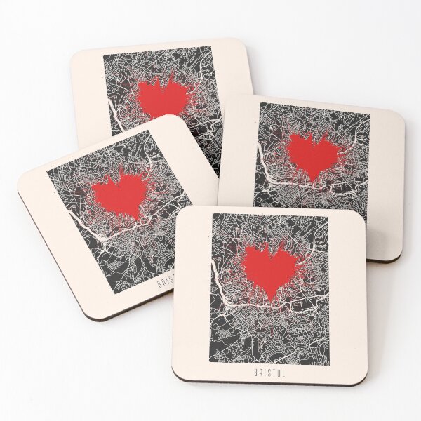 Item preview, Banksy | I Love Bristol Street Art Style Defaced Street Map designed and sold by WE-ARE-BANKSY.
