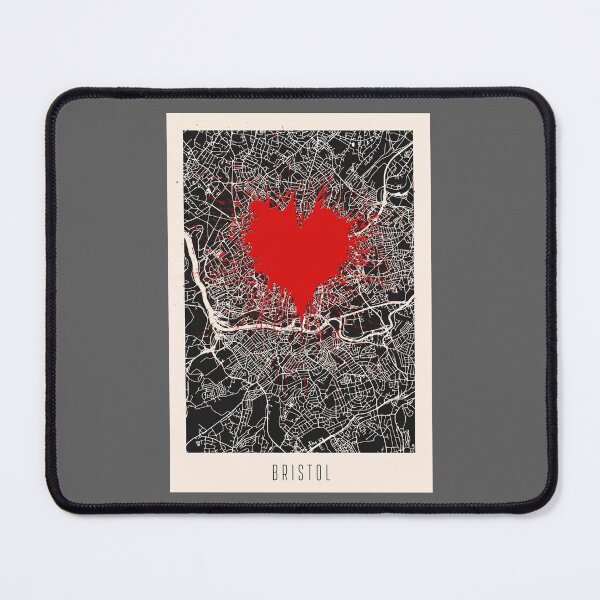 Item preview, Banksy | I Love Bristol Street Art Style Defaced Street Map designed and sold by WE-ARE-BANKSY.