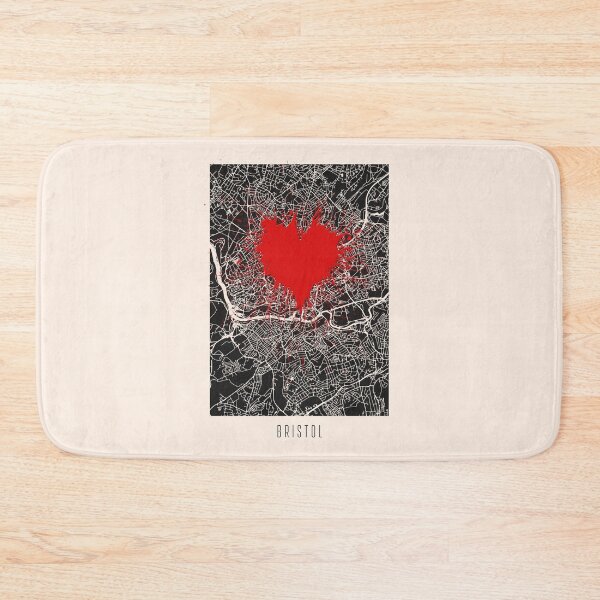 Item preview, Banksy | I Love Bristol Street Art Style Defaced Street Map designed and sold by WE-ARE-BANKSY.