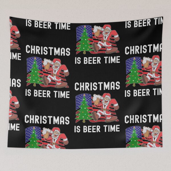 Item preview, Christmas Is Beer Time, Santa And Beer designed and sold by SportyDogShop.