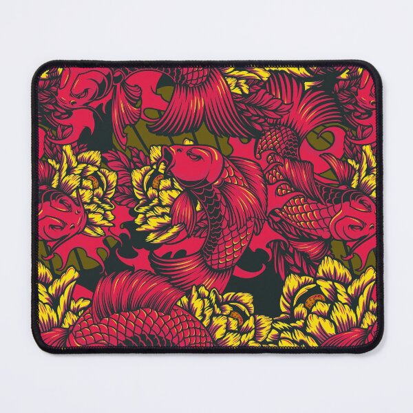 Item preview, Japanese Style Koi Carps Pattern Japanese Fishes Artwork 3 designed and sold by SoccaTamam.