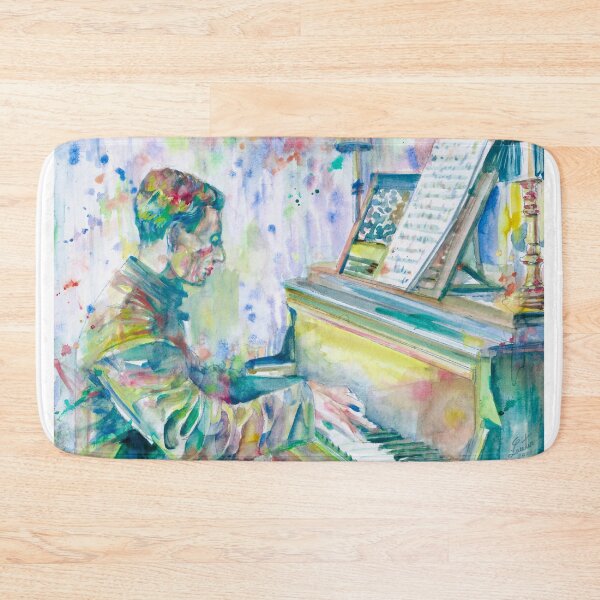 Item preview, MAURICE RAVEL watercolor portrait .1 designed and sold by lautir.