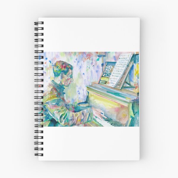 Item preview, MAURICE RAVEL watercolor portrait .1 designed and sold by lautir.