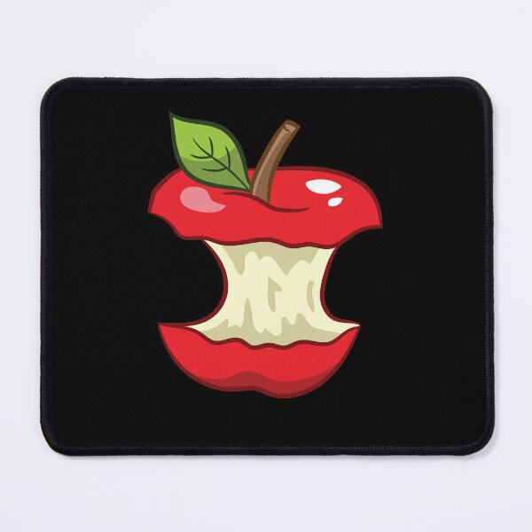 Item preview, Red apple - bitten off all around, bite mark designed and sold by Mohja-Design.