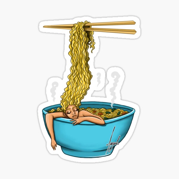 Noodle Girl Sticker