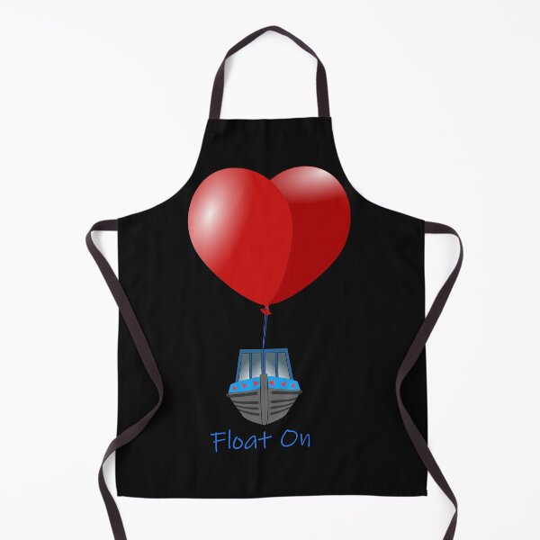 Item preview, Cute Narrowboat with Heart shape Balloons Floating designed and sold by Solotree.