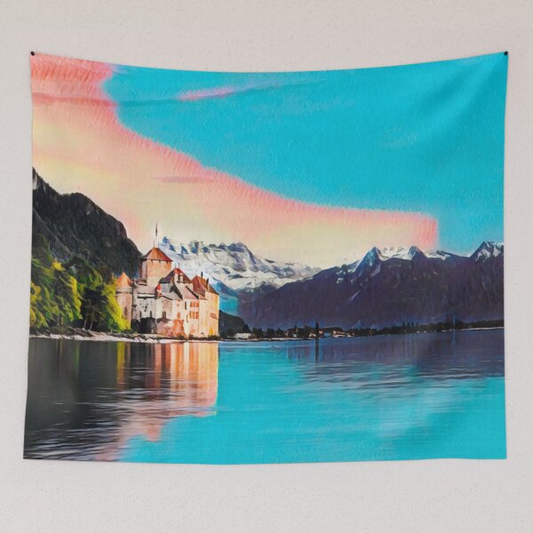 Item preview, Montreux Switzerland designed and sold by Sofia-Draws.