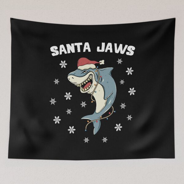 Item preview, Santa Shark Funny Christmas Shark with Lights and Hat designed and sold by Rabbitti.