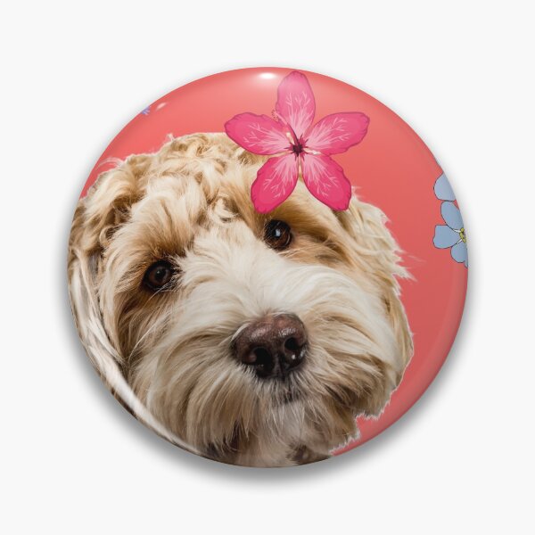 Item preview, Dog and Flowers designed and sold by trendingatees.