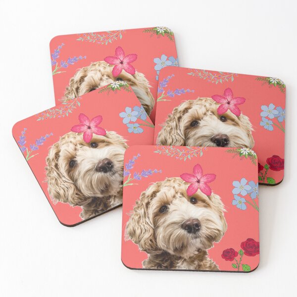 Item preview, Dog and Flowers designed and sold by trendingatees.