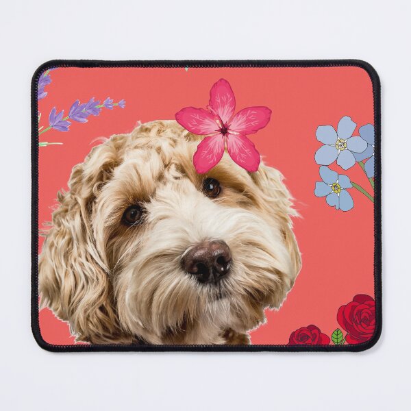 Item preview, Dog and Flowers designed and sold by trendingatees.