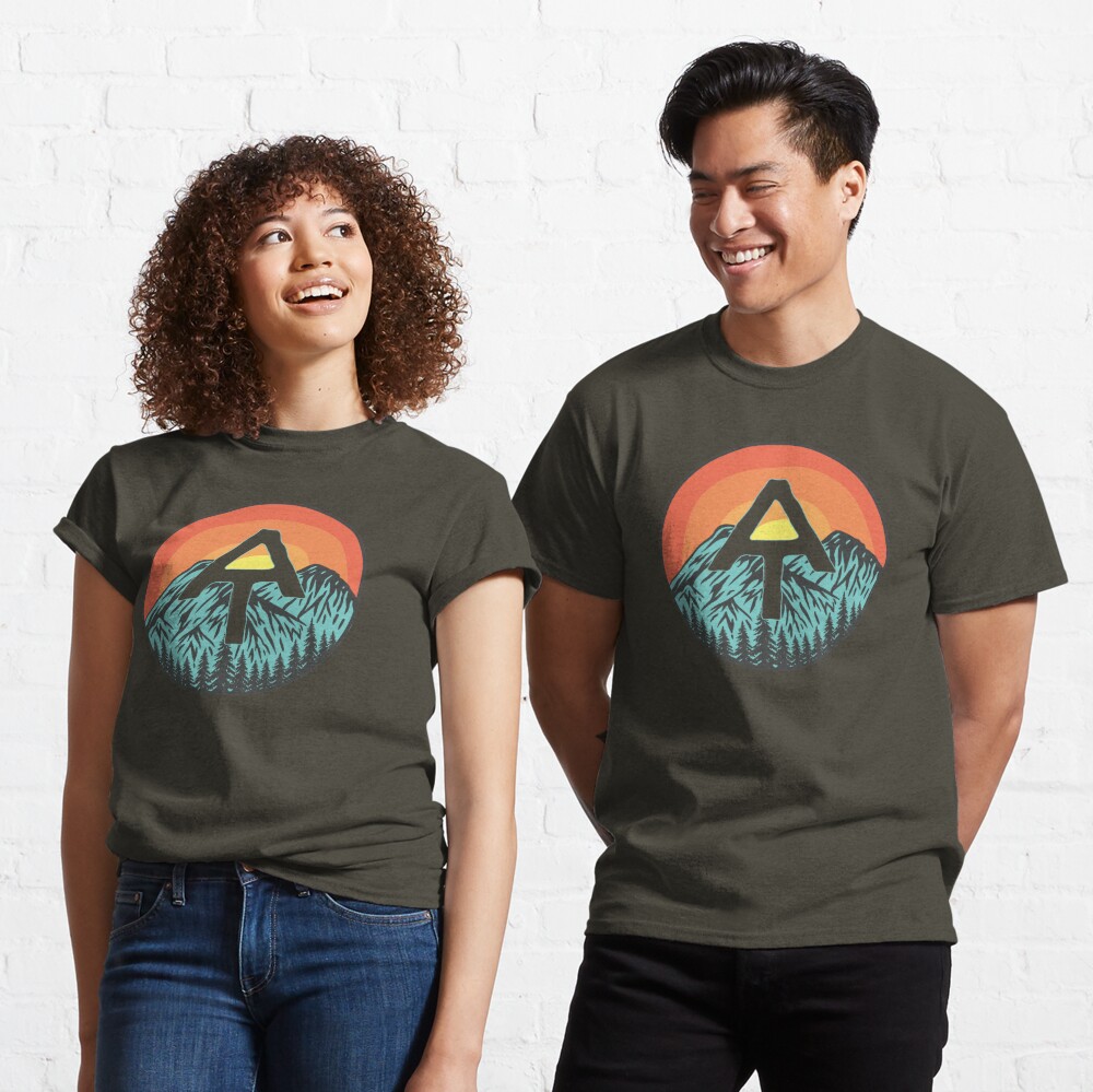 Appalachian Trail Mountains With Sunset Art Classic T-Shirt