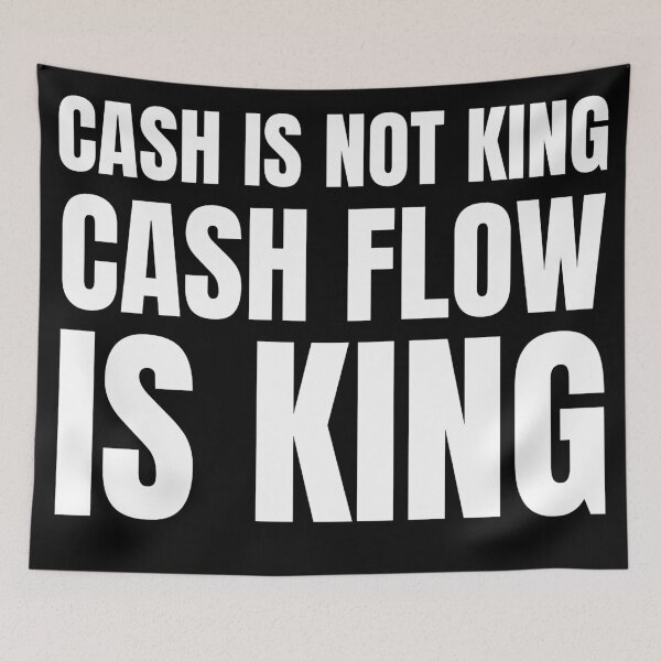Item preview, Cash is not king cashflow is king designed and sold by KingsManKind.